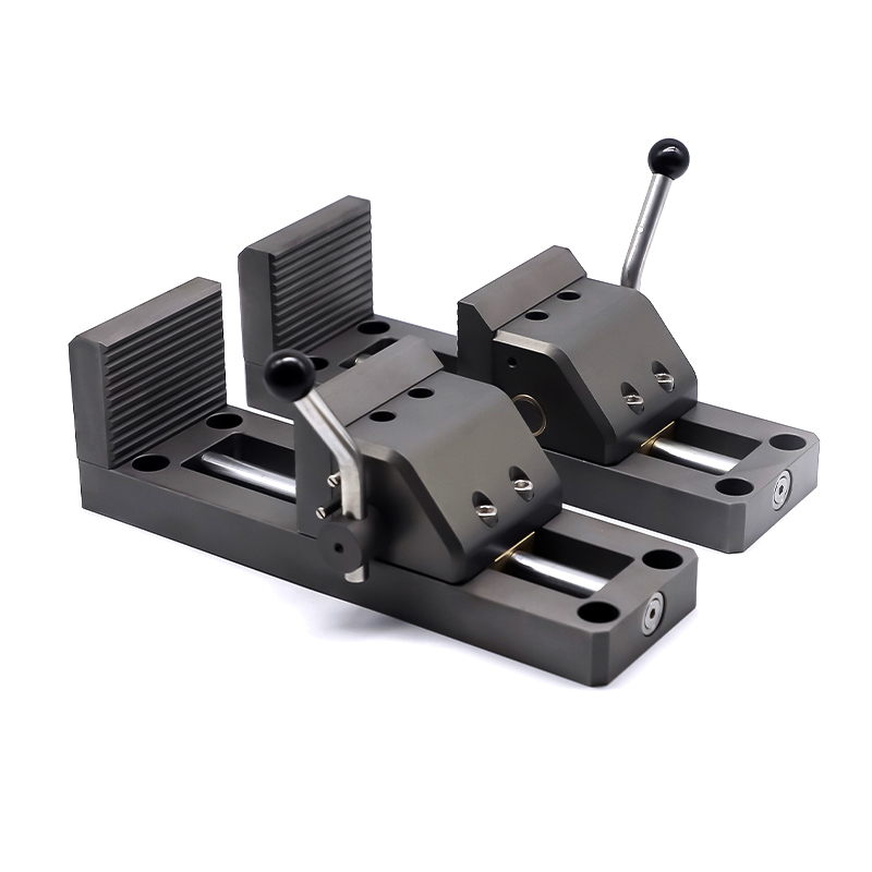 Large vise-style fixture accessory for metallographic sectioning